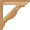 Ekena Millwork Funston Slat Rough Sawn Outlooker, Western Red Cedar, 6"W x 24"D x 24"H OUT06X24X24FST06RWR - alternate 2
